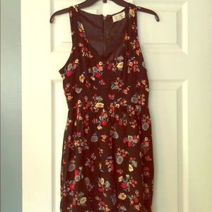 Black floral dress